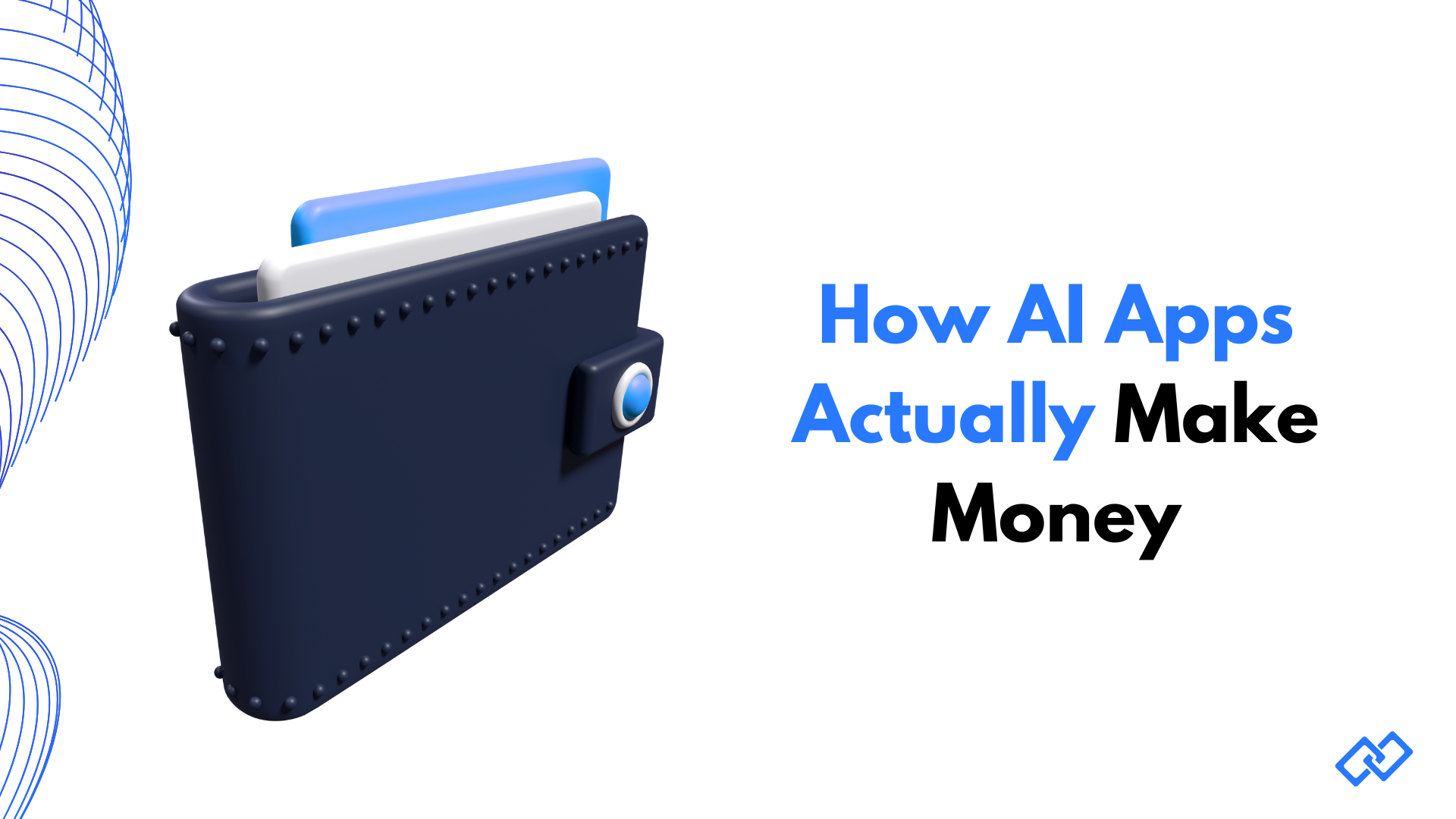 Illustration showing a wallet representing how AI apps actually make money through different monetization models